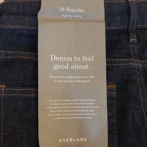 Everlane High Rise Skinny Jean 28 Regular